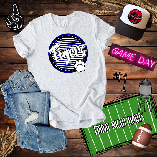 Tigers Circle Spirit Design w Paw