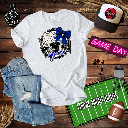 Tigers Volleyball Circle Design