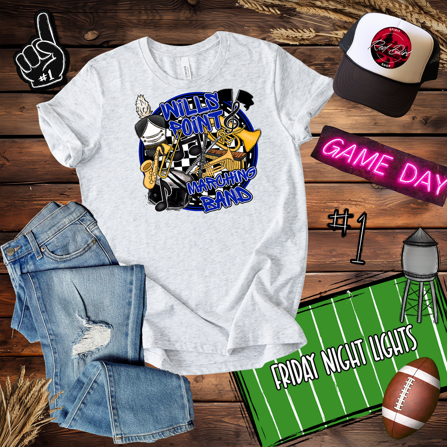 Tigers Band Spirit Circle Design