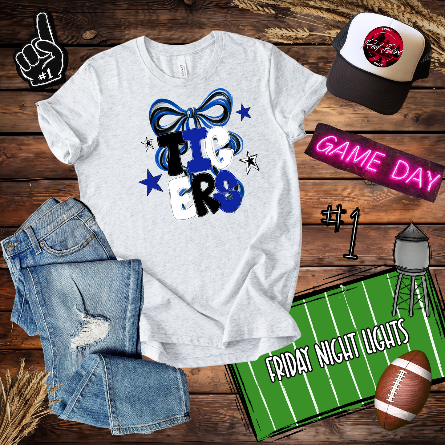 Tigers Bold with Bow