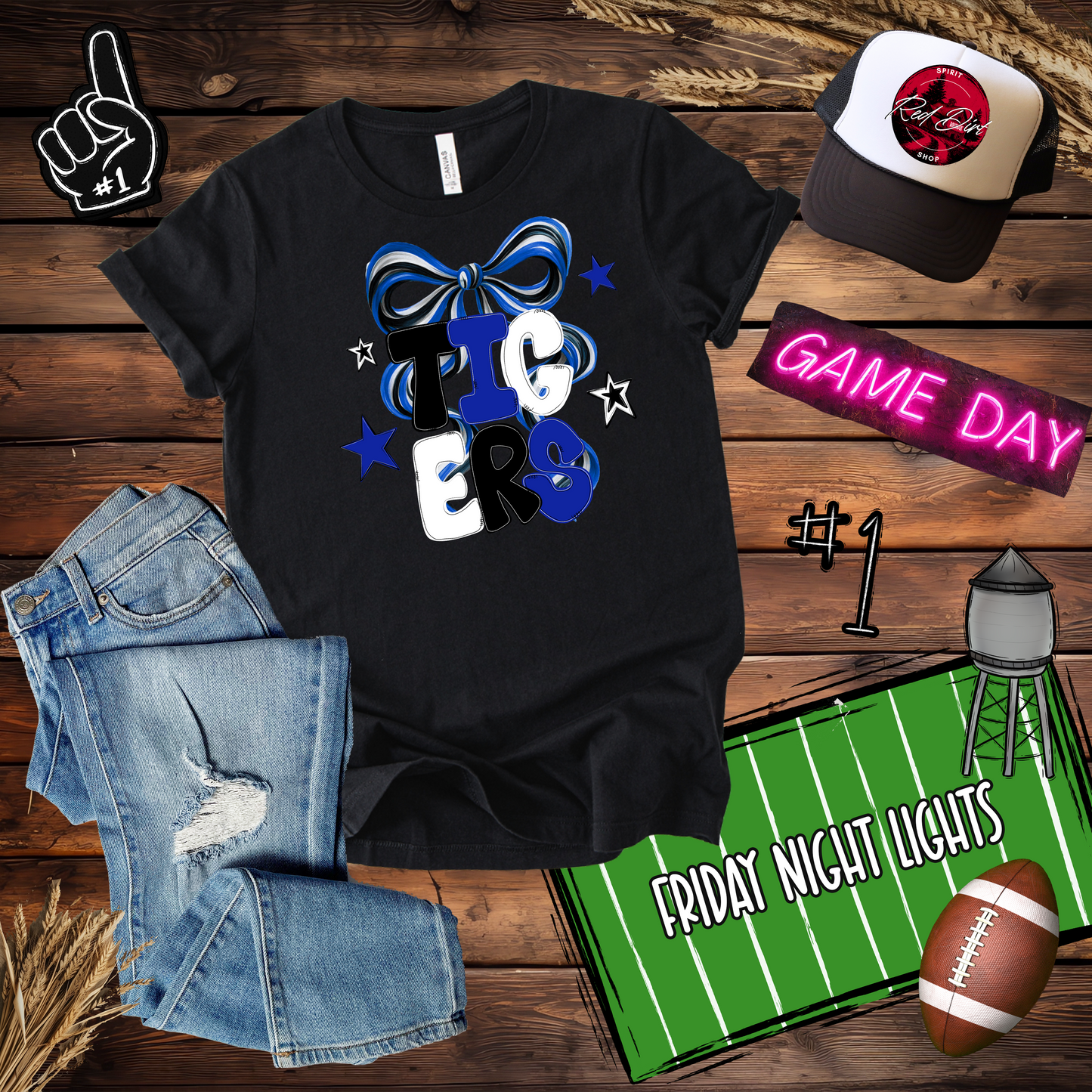 Tigers Bold with Bow