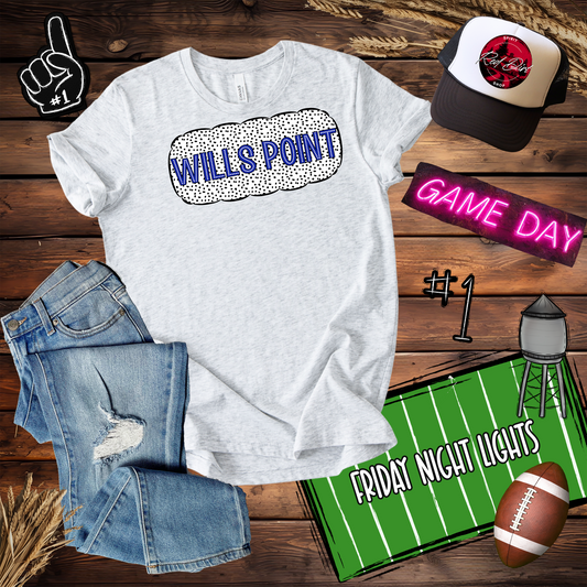 Wills Point Dots Design-Blue