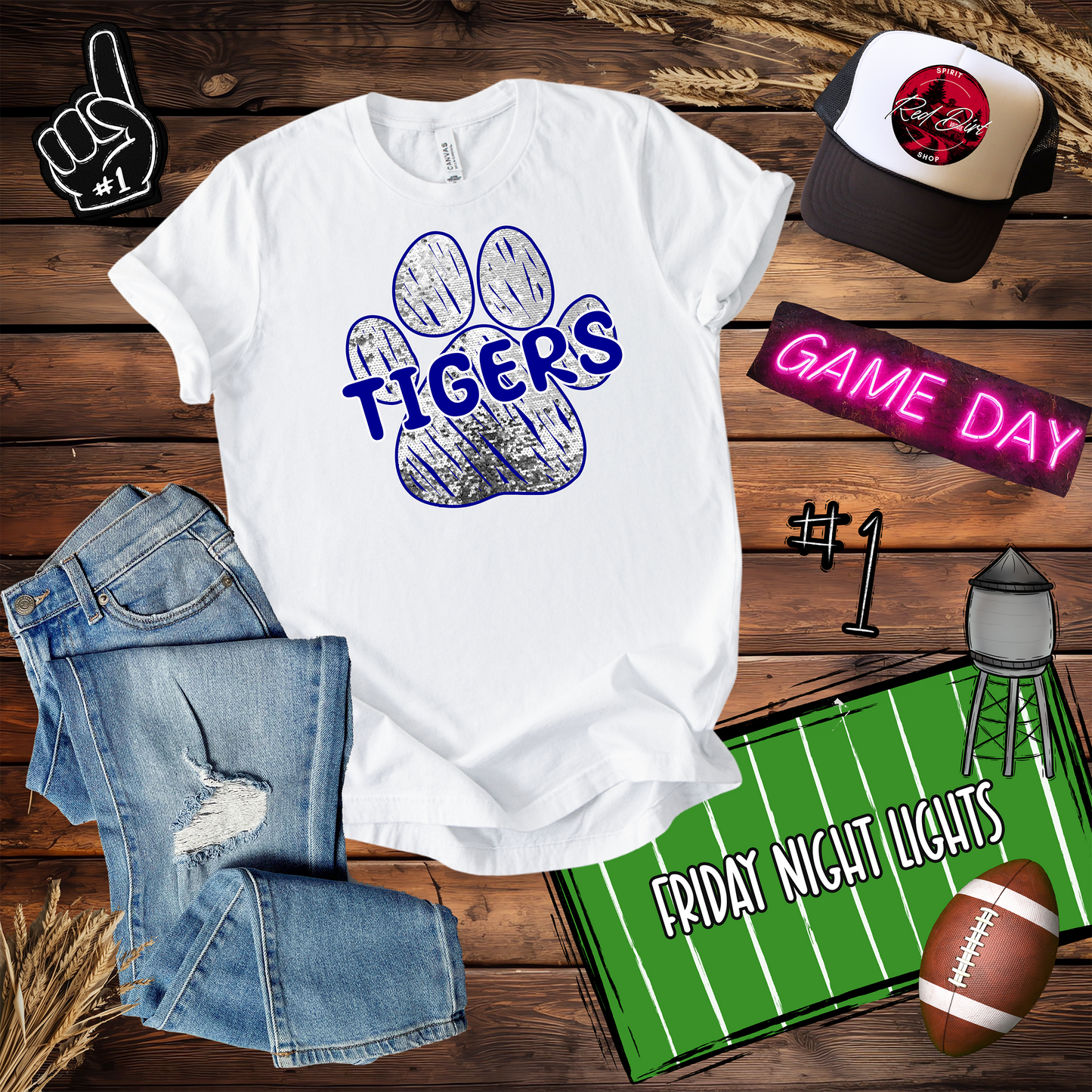 Tiger Paw-Silver Blue