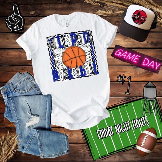 Wills Point Basketball Dots Design