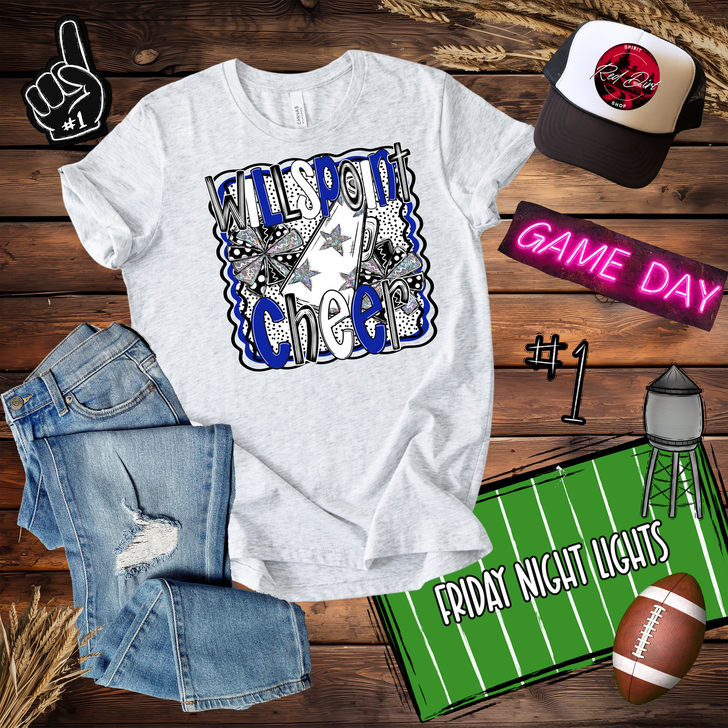 Wills Point Cheer Dots Design