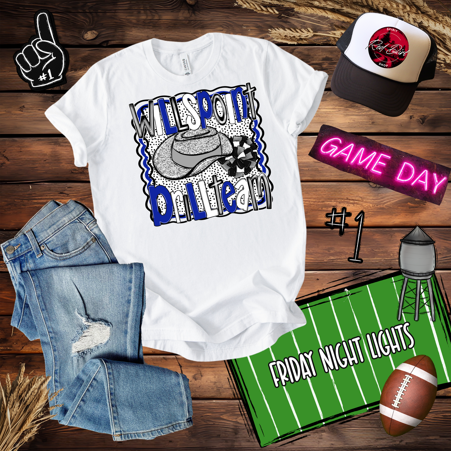 Wills Point Drill Team Dots Design