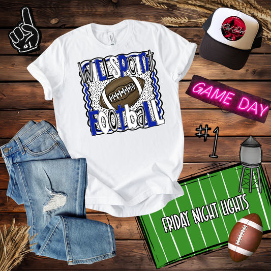 Wills Point Football Dots Design