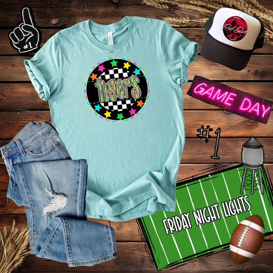 Tigers Circle Neon Star