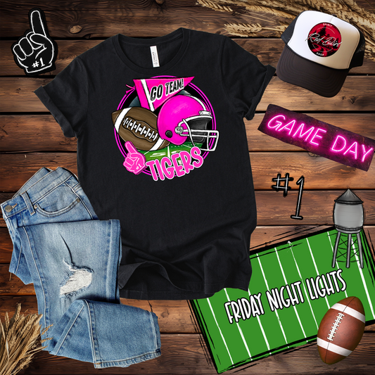 Tigers Football Spirit Design-Pink Out