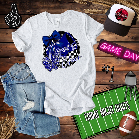 Tigers Cheer Spirit Design-Blue