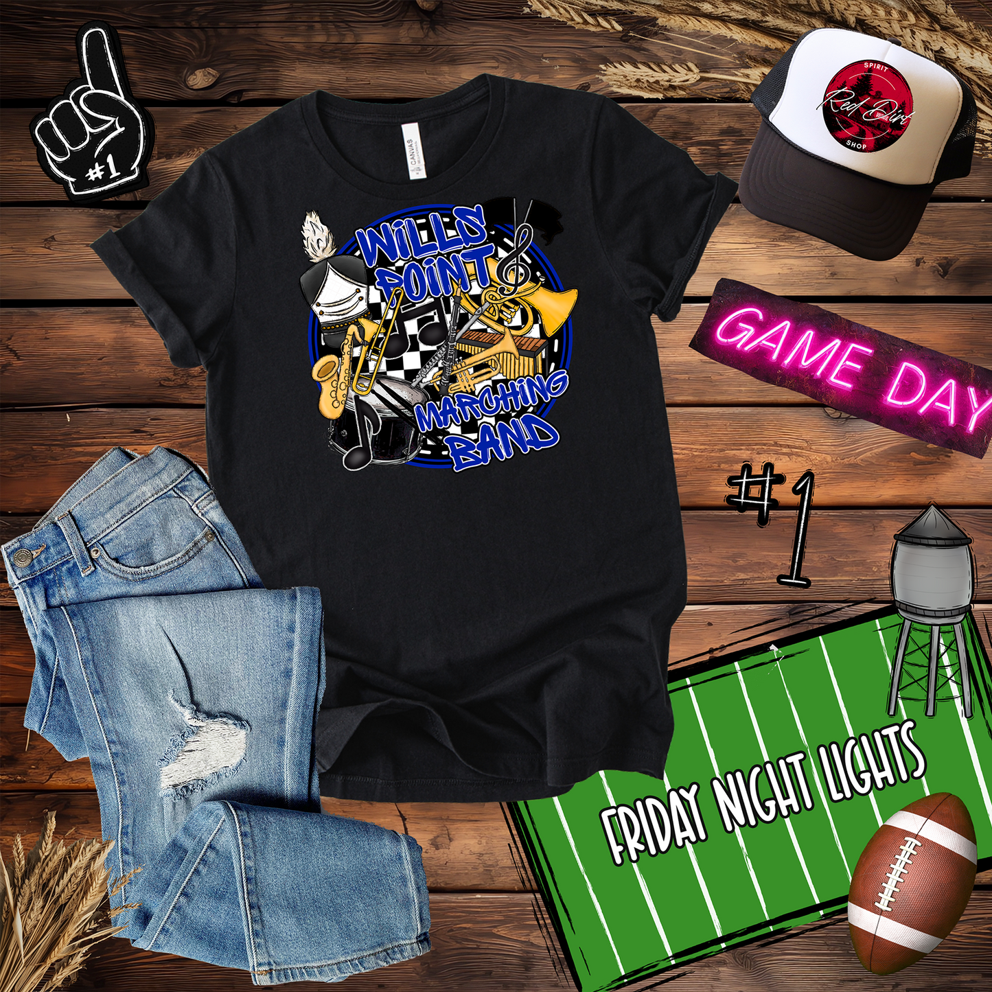 Tigers Band Spirit Circle Design