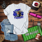 Tigers Mascot Circle Spirit Design Blue