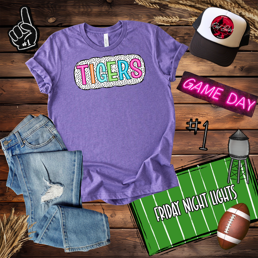 Tigers Dots Design-Neon