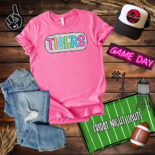 Tigers Dots Design-Neon