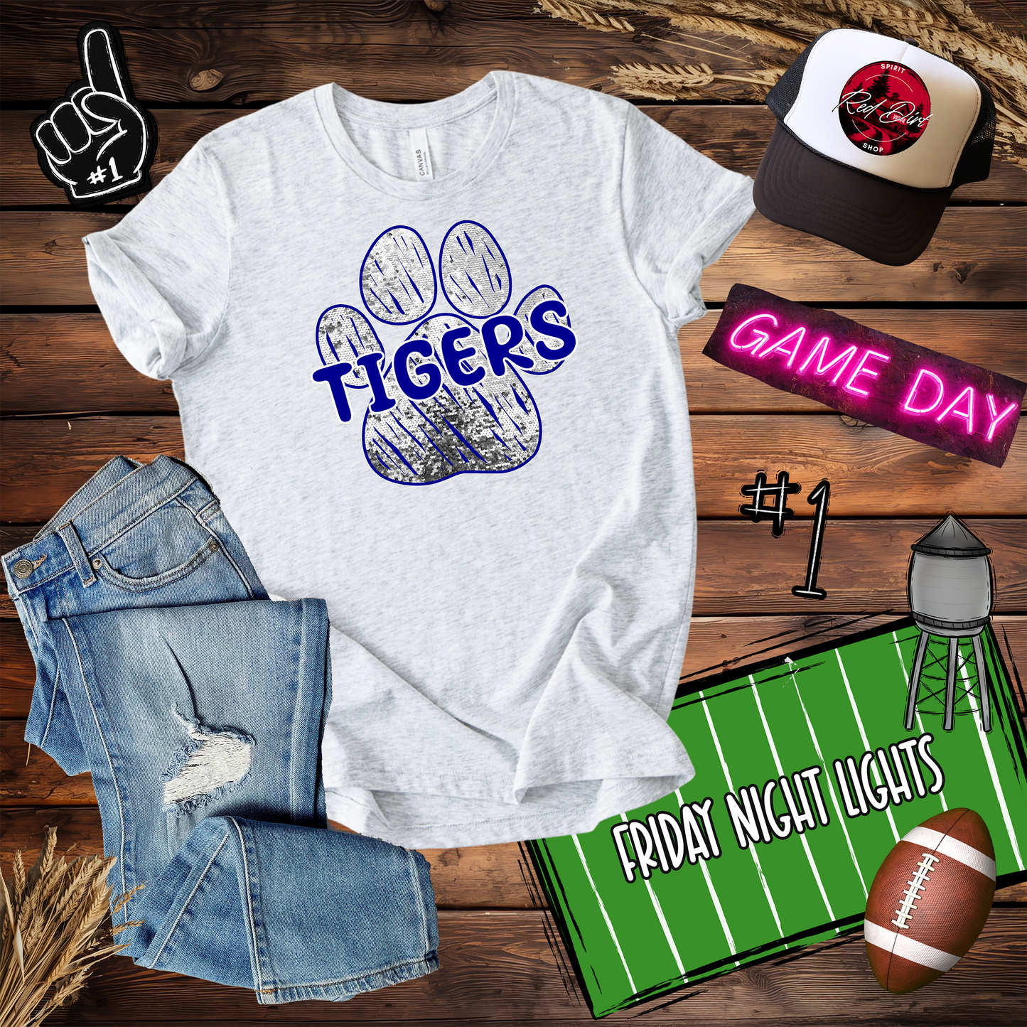 Tiger Paw-Silver Blue