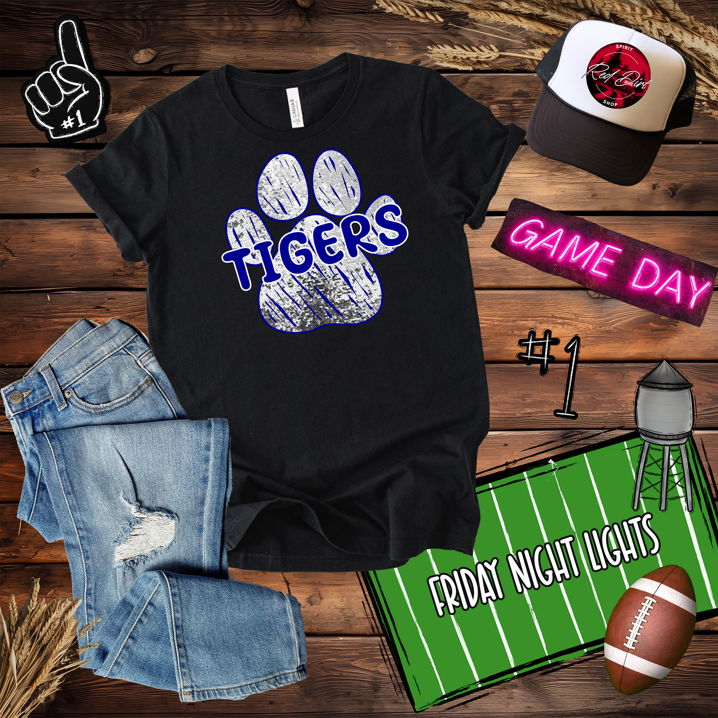 Tiger Paw-Silver Blue