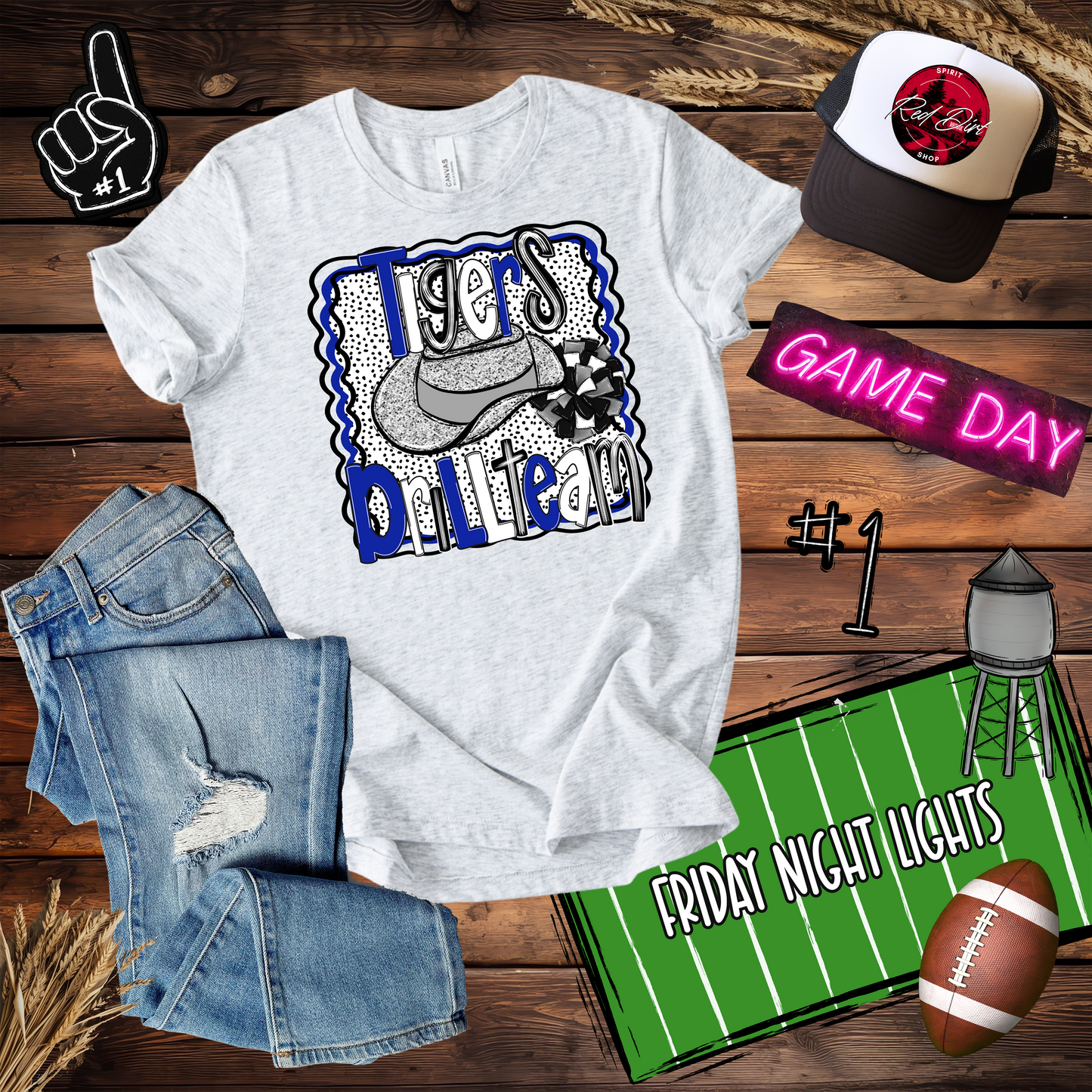 Tigers Drill Team Dots Design