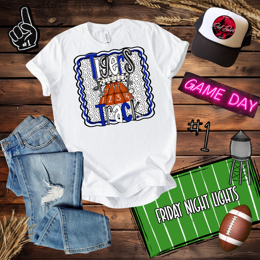 Tigers Track Dots Design